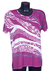 Maglia estiva da donna con taglie comode DRR