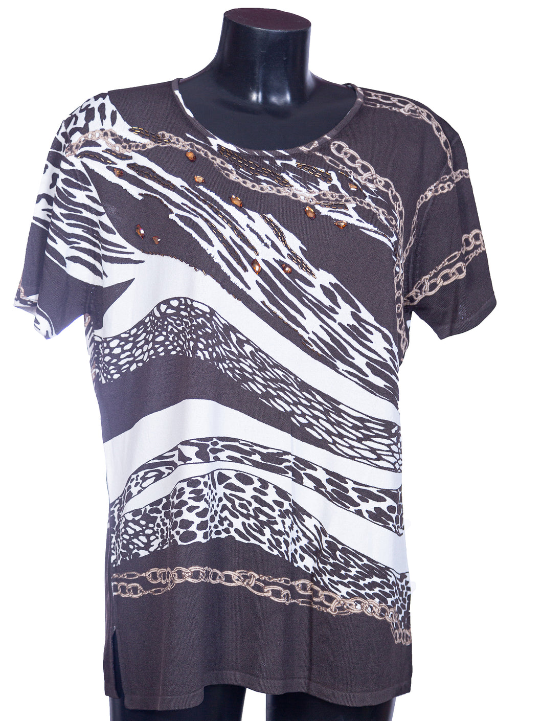 Maglia estiva da donna con taglie comode DRR