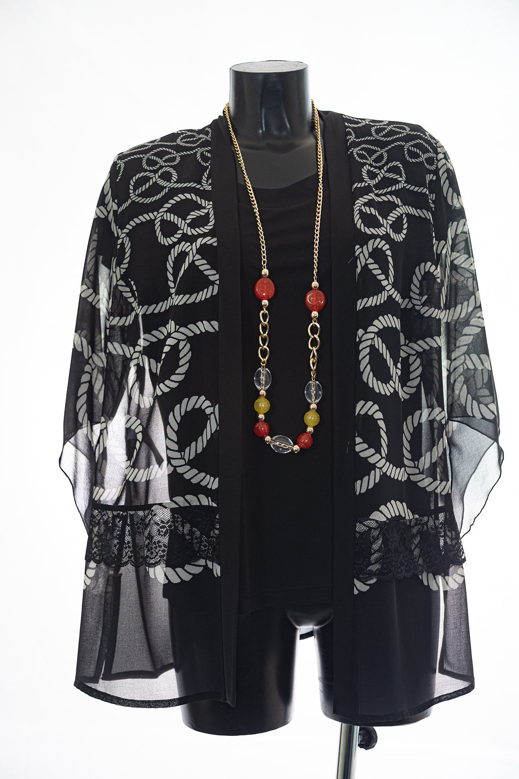 Twin Set elegante da donna con collana abbinata e con taglie forti M324B