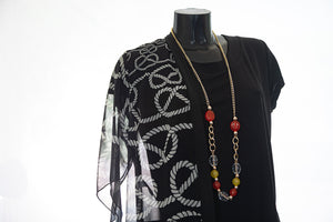 Twin Set elegante da donna con collana abbinata e con taglie forti M324B