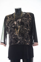 Carica l&#39;immagine nel visualizzatore di Gallery, Maglia elegante da donna  con collana abbinata 614
