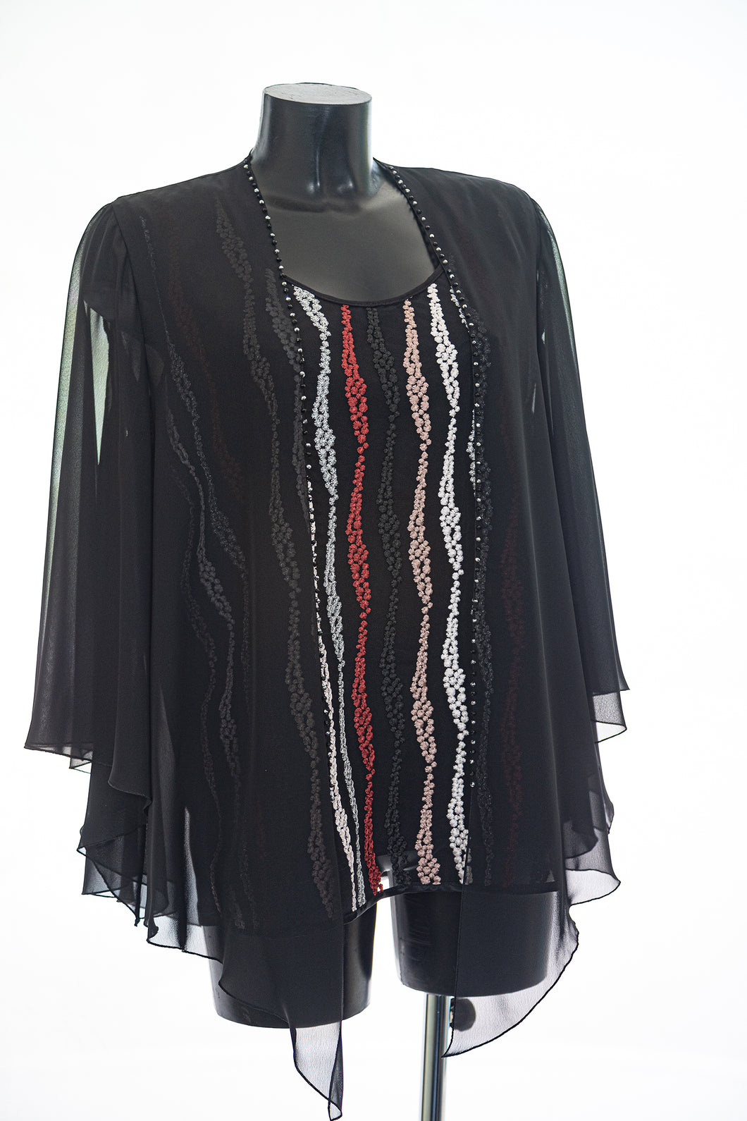 Twin set da donna elegante con taglie conformate BIRMANIA