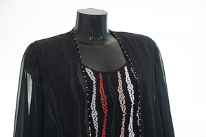 Twin set da donna elegante con taglie conformate BIRMANIA