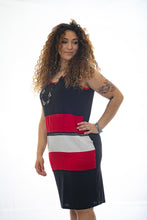 Carica l&#39;immagine nel visualizzatore di Gallery, Vestito da donna estivo con collana abbinata con taglie forti 5512
