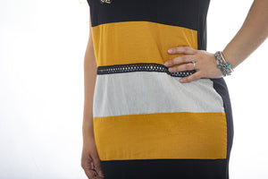 Vestito da donna estivo con collana abbinata con taglie forti 5512