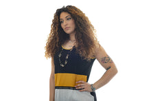 Carica l&#39;immagine nel visualizzatore di Gallery, Vestito da donna estivo con collana abbinata con taglie forti 5512
