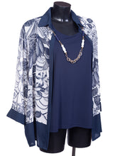 Carica l&#39;immagine nel visualizzatore di Gallery, Twinset elegante da donna con collana abbinata e con taglie forti GFX

