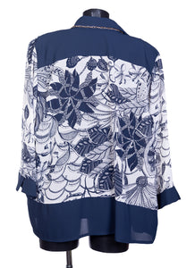 Twinset elegante da donna con collana abbinata e con taglie forti GFX
