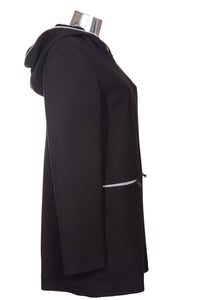 Cappotto da donna in tessuto NEVADA con cappuccio e con taglie forti LM081