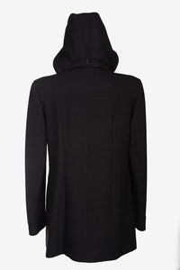 Cappotto da donna in tessuto TERME DOULBE con cappuccio e con taglie forti LORY