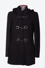 Carica l&#39;immagine nel visualizzatore di Gallery, Cappotto da donna in tessuto TERME DOULBE con cappuccio e con taglie forti LORY
