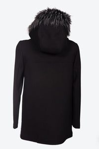 Cappotto da donna in tessuto armaturato e tweed e con taglie forti LM115