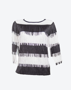 Maglia da donna maniche lunga con frange 01/46