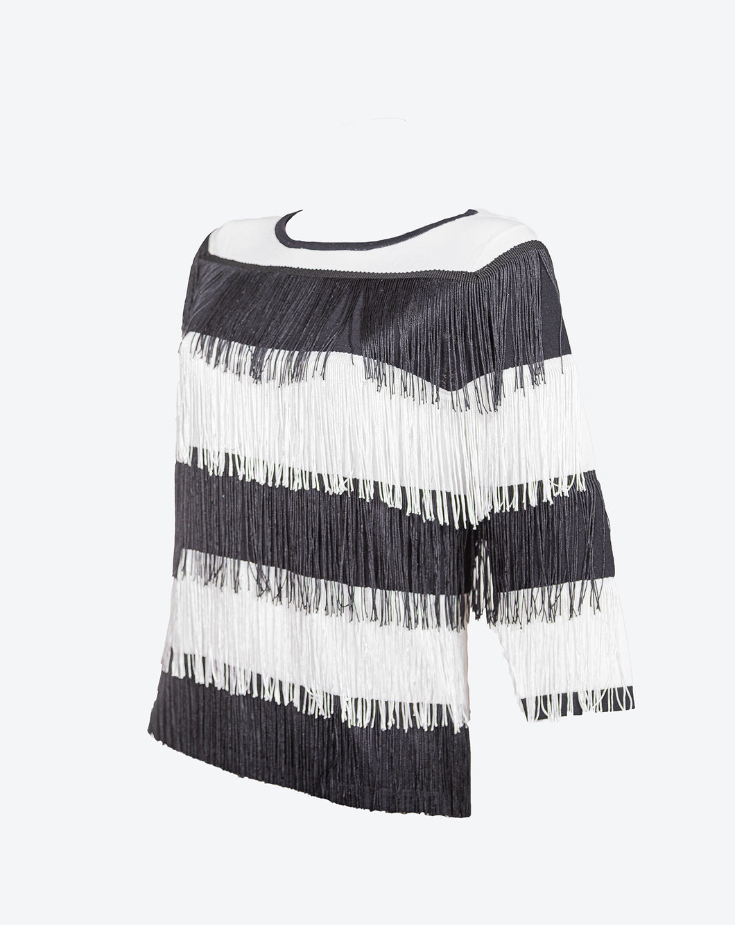 Maglia da donna maniche lunga con frange 01/46